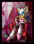  chair cleavage furry nintendo nintendo_ds rouge_the_bat sega sonic_the_hedgehog wings xexus 