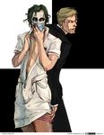  crossdressing dc_comics harvey_dent male_focus multiple_boys nurse panties panty_pull ponderosa surgical_mask the_joker underwear yaoi 