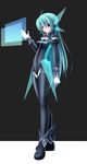  aqua_eyes aqua_hair eto hatsune_miku headphones headset highres long_hair plug-in_(module) project_diva project_diva_(series) solo vocaloid 