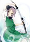  cosplay ghost hairband image_sample katana konpaku_youmu konpaku_youmu_(cosplay) konpaku_youmu_(ghost) nagato_yuki pixiv_sample rokujou_jun solo suzumiya_haruhi_no_yuuutsu sword touhou weapon 