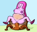  adventure_time anal anal_penetration balls big_breasts big_butt big_penis breasts bulge butt cartoon_network cinnamon_bun cinnamon_bun_(adventure_time) clothed clothing colored_cum cum cum_drip cum_from_ass cum_inflation cum_inside cum_leaking cum_while_penetrated dripping duo erection excessive_cum female female_on_top food_creature footwear huge_breasts humanoid humanoid_penis inflation inside little_cupcake living_candy male male/female mammal mostly_nude on_top orgasm penetration penis princess_bubblegum pussy reverse_cowgirl_position sex shoes spread_legs spreading translucent unusual_cum 