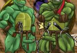  anthro balls duo erection humanoid_penis male male/male michelangelo_(tmnt) penis raphael_(tmnt) reptile scalie syncope teenage_mutant_ninja_turtles turtle 