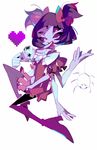  amakusa_(hidorozoa) black_hair blue_skin boots bug cup dress extra_eyes full_body heart high_heels insect_girl knee_boots looking_at_viewer monster_girl muffet multiple_arms purple_eyes ribbon short_hair smile solo spider spider_girl teacup undertale white_background 
