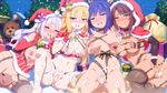  anus aqua_eyes ass bell blonde_hair blue_hair blush bow breasts brown_hair christmas cum drink elbow_gloves garter_belt gloves green_eyes group hat long_hair navel nipples no_bra nopan orange_eyes pussy ribbons santa_costume santa_hat spread_legs spread_pussy stockings teddy_bear thighhighs uncensored wanaca white_hair winged_cloud wink 