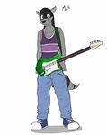  character_name clothed clothing fully_clothed fuze guitar male mammal mark_(fuze) musical_instrument procyonid raccoon texnatsu 
