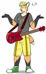  anthro canine character_name clothed clothing fox fully_clothed fuze guitar male mammal musical_instrument rick_(fuze) simple_background texnatsu white_background 