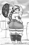  big_breasts big_butt breasts butt carrying clothed clothing conditional_dnp corset farm female freckles hand_on_hip hay huge_butt humanoid lingerie looking_back not_furry slightly_chubby smile solo thick_thighs tight_clothing wide_hips xopachi 