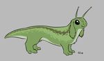  antennae canine causationcorrelation cute feral gastropod grey_background hybrid mammal quadruped simple_background slug 