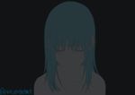  animated animated_gif black_background blue_eyes blue_hair copyright_request floating_hair looking_at_viewer medium_hair nude parted_lips shirokuro-kun simple_background solo twitter_username upper_body wide-eyed 