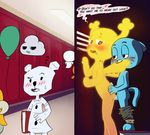  &lt;3 &lt;3_eyes 2018 ? anthro bear bedroom_eyes blue_fur blush cartoon_network cat clothed clothing digital_media_(artwork) dot_eyes duo english_text fairy feline female from_behind_(disambiguation) fur glowing_skin gumball_watterson half-closed_eyes hidden horn larger_female locker looking_back male male/female mammal masami_yoshida nude pants_down partially_clothed penetration penny_fitzgerald public school seductive sex size_difference soulcentinel sweat teri_(tawog) text the_amazing_world_of_gumball vaginal whiskers wing_bite wings yellow_skin young 