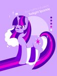  abstract_background english_text equine female feral friendship_is_magic fur hair happy horn magic mammal multicolored_hair my_little_pony pink_hair portrait purple_background purple_fur purple_hair purple_theme side_view simple_background smile solo sparkle standing text tinrobo twilight_sparkle_(mlp) unicorn 