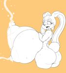  2017 aged_up anthro areola ber00 big_breasts big_butt breasts butt cream_the_rabbit erect_nipples female hi_res huge_breasts huge_butt hyper hyper_breasts lactating lagomorph mammal milk nipples nude rabbit solo sonic_(series) sweat tongue tongue_out 