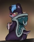 2018 alcohol alien anthro beverage blush cat cider clothing digital_media_(artwork) drunk duo feline fur geno28_(artist) hair holding_object kurt_the_thunderfloof looking_at_viewer male mammal nude perineum signature simple_background smile tagme 