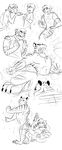  2016 4_toes 5_fingers absurd_res anthro black_and_white claws clothed clothing dancing digital_drawing_(artwork) digital_media_(artwork) disney duo eyes_closed feet feline fur furii hi_res hindpaw human magic male mammal markings money monkey monochrome multicolored_fur multicolored_tail open_mouth pawpads paws primate sequence shorts simple_background smile striped_fur striped_tail stripes teeth text tiger tiger_dancer_(zootopia) toes topless torn_clothing transformation white_background zootopia zootopia_shorts 