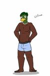  avian bird blue_underwear boxers_(clothing) character_name clothed clothing duck fuze male texnatsu underwear william_(fuze) 