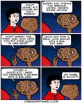  alien comic e.t. e.t._the_extra-terrestrial english_text human humor mammal onegianthand parody speech_bubble text 