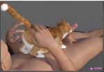  2018 3d_(artwork) a_cat_is_fine_too anal anal_fingering anus bestiality cat digital_media_(artwork) duo feline fellatio feral fingering fuzzyfelt_(artist) hi_res human human_on_feral humanoid_penis interspecies licking male mammal oral penis realistic sex simple_background tongue tongue_out 