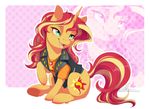  2018 blue_eyes clothed clothed_feral clothing cutie_mark dennyvixen digital_media_(artwork) equestria_girls equine female feral fur green_eyes hair hooves horn long_hair mammal multicolored_hair multicolored_tail my_little_pony open_mouth orange_fur red_hair smile solo sunset_shimmer_(eg) teeth tongue two_tone_hair unicorn zoom_layer 