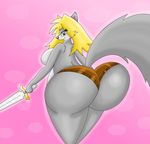  butt canine lilwuffler lilwuffler_(artist) mammal nude princess_metalbum_the_female_wolf_knight princess_metalbum_the_female_wolf_knight_(character) wolf 