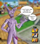  anthro balls bands beerus cat dragon_ball dragon_ball_super erection feline frieza goku hairless hi_res humanoid_penis hunter_doodles jewelry male mammal nipples penis ring solo sphinx teeth text tongue vein veiny_penis 