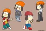  beanie canine clothed clothing dog fur hat male mammal parappa parappa_the_rapper video_games yellow_fur 