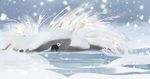  2018 alsareslynx day detailed_background digital_media_(artwork) digital_painting_(artwork) esk_(species) feral outside snow snowing solo standing 