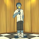  anthro avian bird bluebird clothed clothing fully_clothed fuze josh_oliver karaoke male microphone texnatsu 