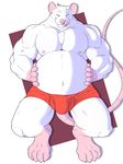  anthro belly big_belly bulge clothed clothing looking_at_viewer male mammal mosin muscular muscular_male nipples rat rodent solo tongue tongue_out topless 