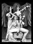  addams_family crossover diablito elvira lily_munster morticia_addams the_munsters vampira 