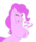  anthro arm_pit big_breasts booponies breasts equine female friendship_is_magic fur horse mammal my_little_pony nipples nude pinkie_pie_(mlp) pony smile teeth text 