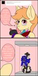  &lt;3 anal_beads blue_ribbon comic competition dialogue dildo display_case equine fan_character hair horse hug inside invalid_color kissing light lovingwolf male mammal my_little_pony pink_iris sex_toy simple_background sparkles speech_bubble text 