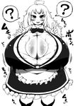  :d ? ahoge apron arms_behind_back blush body_blush boots bow bowtie breast_expansion breasts bursting_breasts cleavage collared_shirt commentary covered_navel double_v fat frilled_apron frilled_skirt frilled_sleeves frills gigantic_breasts highres ichigo_kotou kirisame_marisa long_hair long_skirt looking_at_viewer messy_hair no_hat no_headwear obese open_mouth puffy_short_sleeves puffy_sleeves round_teeth shirt short_sleeves skirt skirt_set smile solo teeth thick_eyebrows touhou tsurime v vest waist_apron weight_gain wide_hips 