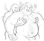  6pklion beard belly body_hair broadway_(gargoyles) chest_hair disney duo english_text facial_hair gargoyle gargoyles grope hairy hairy_bally hudson_(gargoyles) male male/male mature_male muscular navel nipples not_furry nude open_mouth pubes text wings 