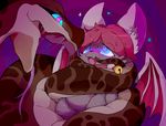  bat blush bound coiling duo forked_tongue hypnosis imminent_vore mammal mind_control reptile saliva scalie snake tongue vore winte 