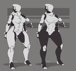  2018 breasts digital_media_(artwork) female haydee humanoid machine not_furry ranged_weapon robot rube solo thick_thighs video_games weapon 