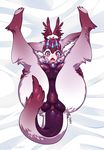  2018 anthro anus blush breasts clitoris corinth dragon female fur furred_dragon head_wings luckypan navel nipples open_mouth presenting presenting_pussy pussy solo wings 