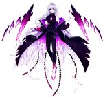  add_(elsword) argyle artist_request black_bodysuit black_coat black_sclera bodysuit clenched_hand elsword evil_smile full_body gloves long_hair looking_at_viewer mad_paradox_(elsword) male_focus official_art purple_eyes purple_gloves smile solo transparent_background very_long_hair white_hair 
