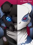  armor mask red_eyes seyloid solo umbra_(k3ta) zheyzhey 