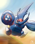  heracross hercules_beetle horn mega_heracross mega_pokemon no_humans oden_(madsword) pokemon pokemon_(creature) simple_background 