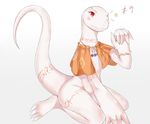  1girl artist_request crush_lulu furry lizard overlord_(maruyama) red_eyes solo 