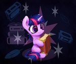  2016 big_eyes book cub cute cutie_mark english_text equine eyelashes female feral friendship_is_magic full-length_portrait fur hair hi_res holding_object horn inner_ear_fluff inowiseei mammal multicolored_hair my_little_pony nude portrait purple_eyes sitting smile solo star_eyes text twilight_sparkle_(mlp) unicorn young 