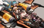  ahegao all_fours aqua_hair ass blue_eyes brown_hair crying crying_with_eyes_open dildo gagged hatsune_miku heart heart-shaped_pupils kvpk5428 long_hair motion_blur multiple_girls navel needle oral restrained sex_machine space_craft star_wars stationary_restraints stomach symbol-shaped_pupils tears twintails vocaloid x-wing 
