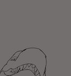  2016 animated dragon drooling evalion feral gaping_mouth imminent_vore macro male monochrome open_mouth saliva scalie simple_background tongue vore white_background 