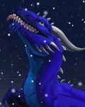  2011 alradeck digital_media_(artwork) dragon feral green_eyes horn open_mouth solo spines teeth tongue 
