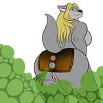  absurd_res anthro blonde_hair butt canine crashwolf fart hair hi_res mammal nude princess_metalbum_the_wolf_knight princess_metalbum_the_wolf_knight_(character) pussy solo wolf 