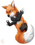  2011 alradeck canine digital_media_(artwork) feral fox fur mammal orange_eyes orange_fur solo 