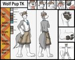  barefoot canine clothed clothing dracojeff fur grey_fur grey_hair grey_tail hair headband jewelry male mammal model_sheet multicolored_fur multicolored_tail necklace shorts teardrop tongue tongue_out topless two_tone_fur white_feet white_fur white_tail wolf wolf_pup_tk 