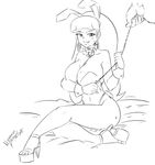  1girl breasts bunny_ears bunnysuit cleavage disney gravity_falls high_heels long_hair pacifica_northwest zapotecdarkstar 