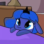  ! 2017 animated bed bedroom begging chibi cosmic_hair crown cute dialogue english_text equine eyelashes female feral friendship_is_magic inside mammal my_little_pony nightstand open_mouth princess_luna_(mlp) solo talking_to_viewer teal_eyes teeth text tjpones tongue 