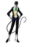  anthro cat clothed clothing feline front_view fully_clothed hellos_(megaten) kazuma_kaneko male mammal megami_tensei official_art simple_background solo standing white_background 